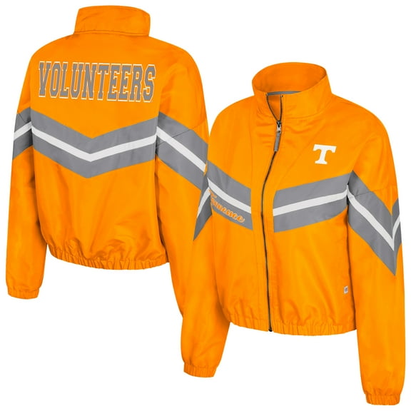 Women's Colosseum Tennessee Orange Tennessee Volunteers Thin Ice Full-Zip Windbreaker
