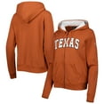 thumbnail image 1 of Women's Colosseum Texas Orange Texas Longhorns Arched Name Full-Zip Hoodie, 1 of 3