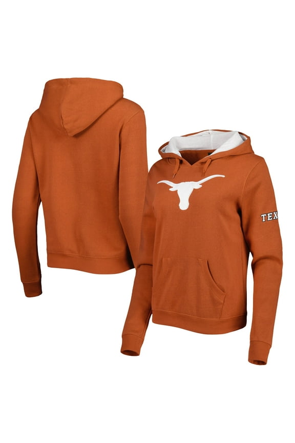 Women's Colosseum Texas Orange Texas Longhorns Big Logo Team Pullover Hoodie