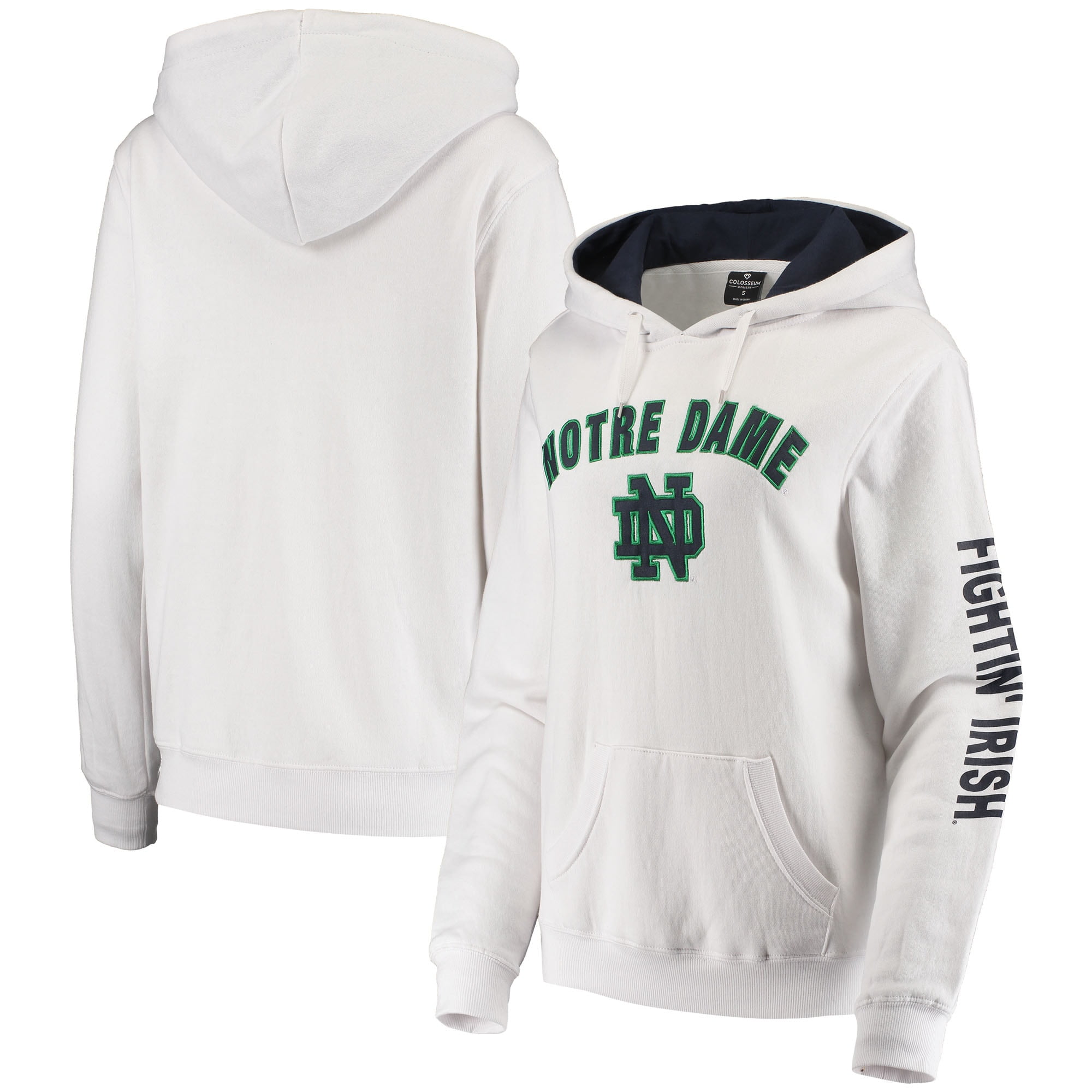 Women's Colosseum White Notre Dame Fighting Irish Loud and Proud