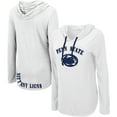 thumbnail image 1 of Women's Colosseum White Penn State Nittany Lions My Lover Lightweight Hooded Long Sleeve T-Shirt, 1 of 3