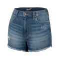 thumbnail image 1 of Women's-Colosseum x Wrangler  Denim Oklahoma State Cowboys Retro High Rise Cut Off Shorts, 1 of 1