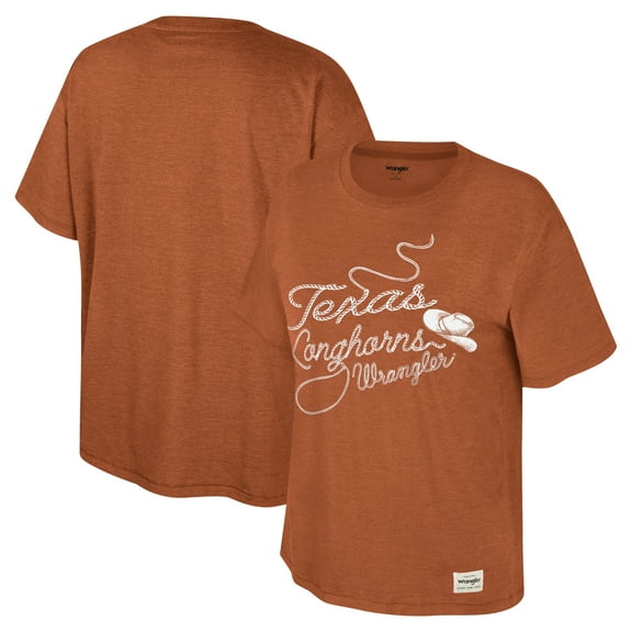Women's Colosseum x Wrangler Texas Orange Texas Longhorns Lasso Oversized T-Shirt
