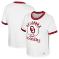 thumbnail image 1 of Women's Colosseum x Wrangler White Oklahoma Sooners Freehand Ringer T-Shirt, 1 of 3
