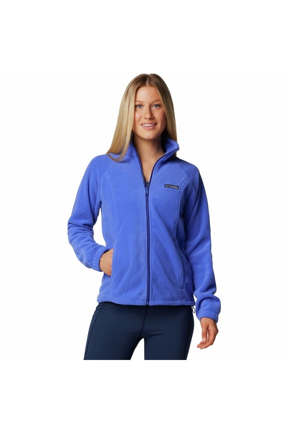 Women's Columbia Benton Springs Zip-Front Fleece Jacket Color: Clematis Blue Size: LARGE
