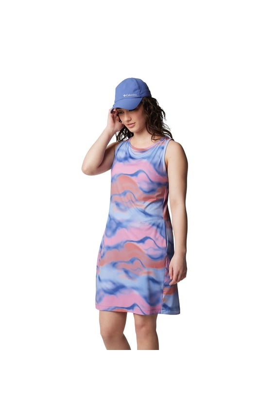 Women's Columbia Chill River UPF 50 Active Sheath Dress Color: Eve Undercurrent Size: MEDIUM