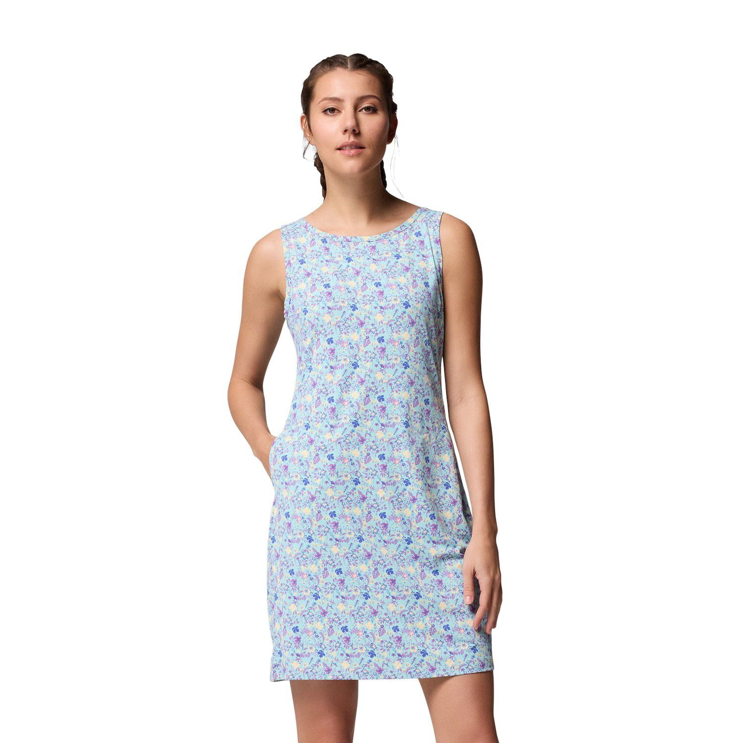 blue dress with ruffle sleeves Hyacinth House Navy & Cornflower Blue Vines Amelia Maxi Dress Navy & Cornflower Blue Vines / L main image 0