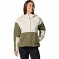 thumbnail image 1 of Women's Columbia Cloud Point Hooded Fleece Pullover Jacket Color: Dark Stone Stone Green Size: X LARGE, 1 of 4