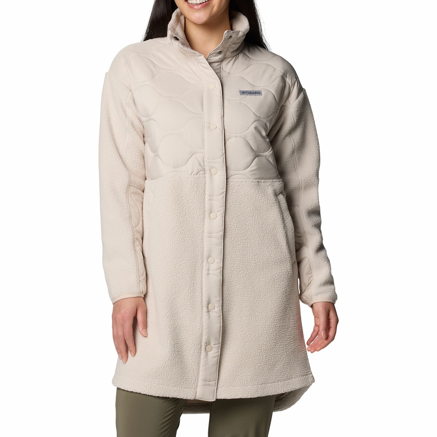 Sea Salt Columbia Panorama Full Length Jacket Columbia White