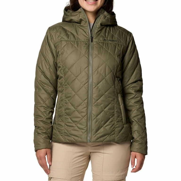 Women's Columbia Copper Crest II Hooded Jacket Color: Stone Green