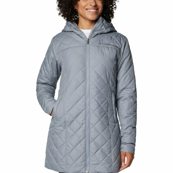Women's Columbia Copper Crest II Long Jacket Color: Tradewinds Gray Size: LARGE