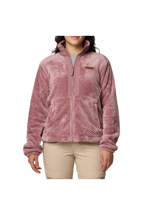 Women's Columbia Fire Side III Full Zip Jacket Color: Fig Size: MEDIUM