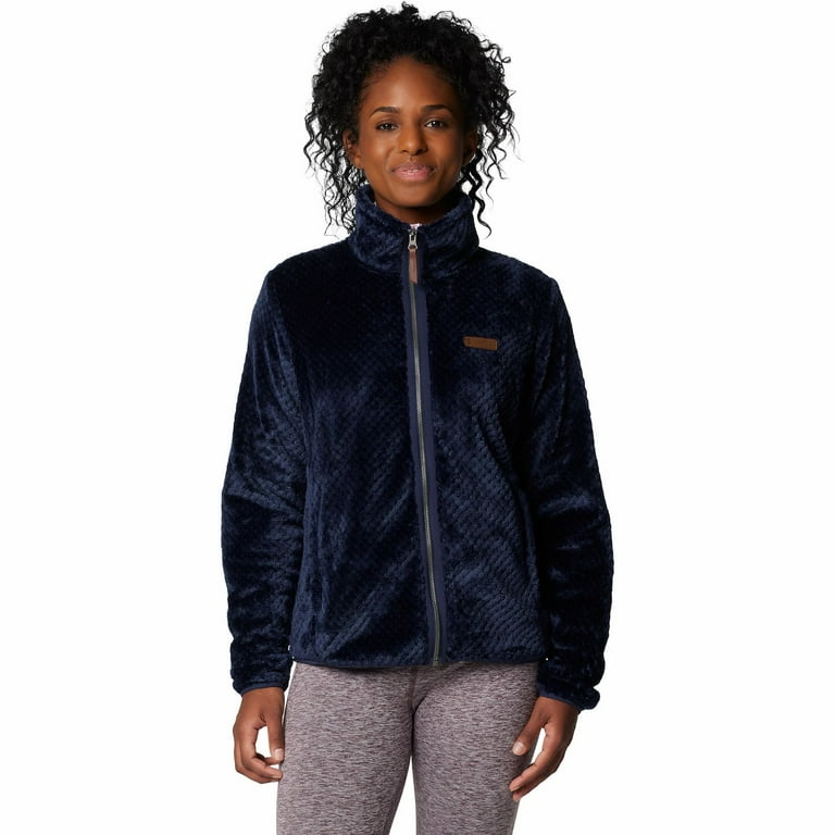 Columbia Women s Fire Side II Sherpa Full Zip Collegiate Navy Large
