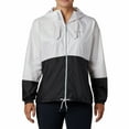thumbnail image 1 of Women's Columbia Flash Forward II Hooded Windbreaker Jacket Color: White Black Size: X LARGE, 1 of 4