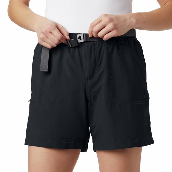 Women's Columbia Sandy River Water-Resistant Cargo Shorts Color: Black Size: XX LARGE