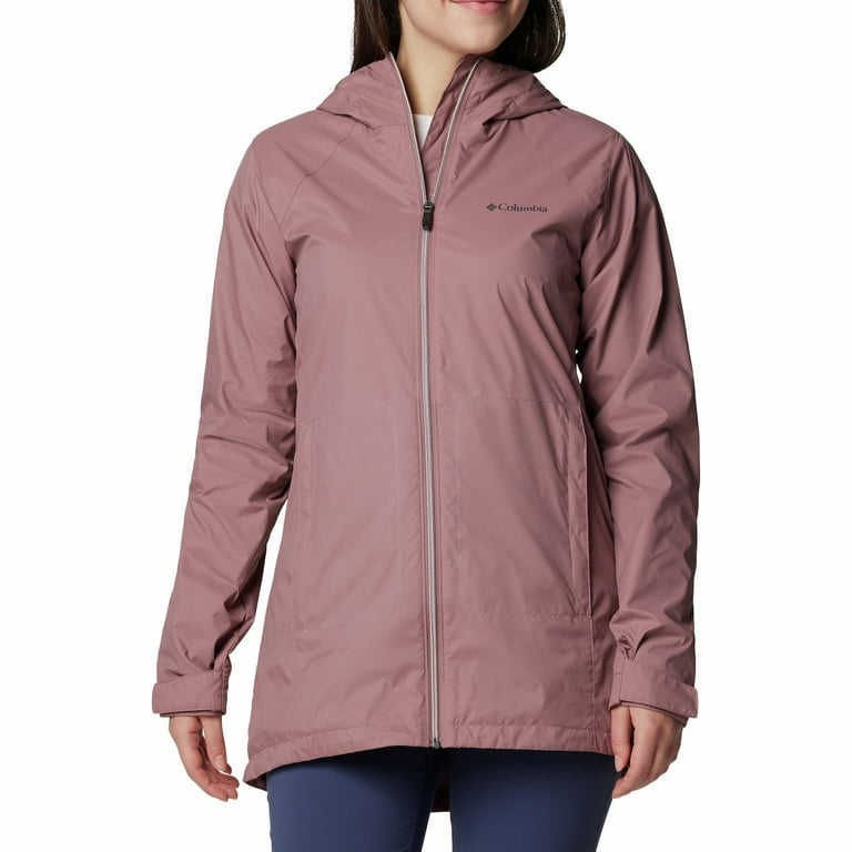 Women's Columbia Switchback Hooded Lined Rain Jacket Color: Fig