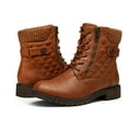 thumbnail image 1 of Women's Combat Boots Lace up Ankle Booties, 1 of 10