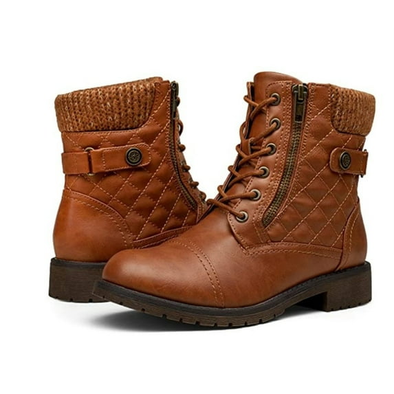 Women's Combat Boots Lace up Ankle Booties