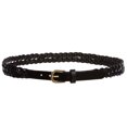 thumbnail image 1 of Women's Double Braided Skinny Leather Belt, 1 of 6