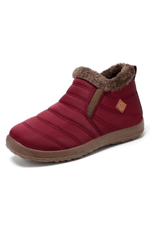 Women's Comfort Ankle Snow Boots Winter Keep Warm Hiking Ski Walking Shoes