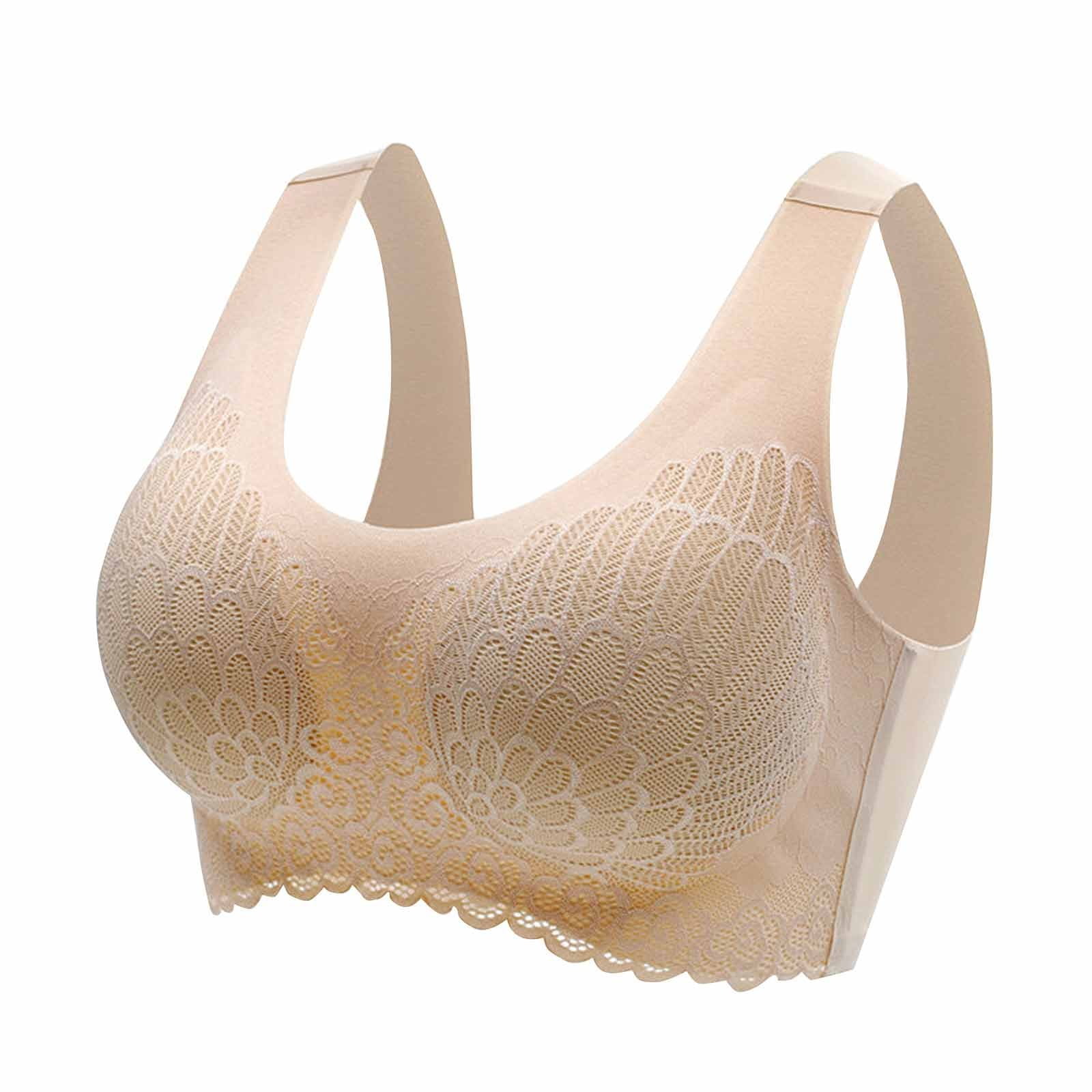 Women's Comfort Bra Without Underwire Sports Bra Padded Lace Bra Soft