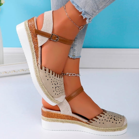 Women's Comfort Breathable Anti-Slip Sandals, Platform Heel for Casual & Dressy Occasions