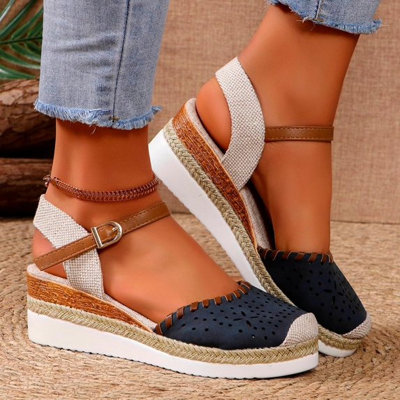 Women's Comfort Breathable Anti-Slip Sandals, Platform Heel for Casual & Dressy Occasions
