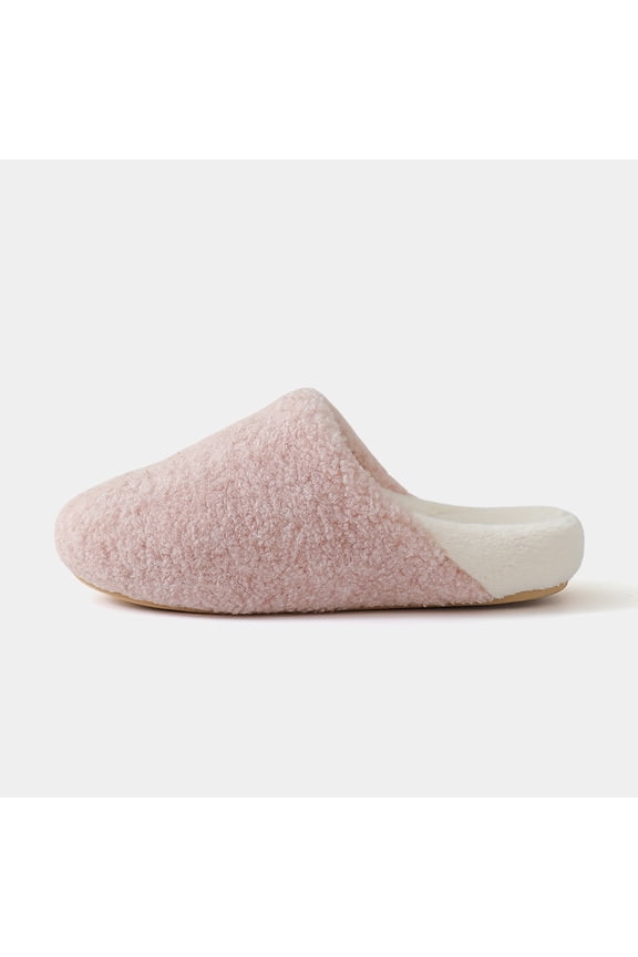 Women's Comfort Clogs - Slip-On Slippers with Artificial short plush for Indoor & Outdoor Wear