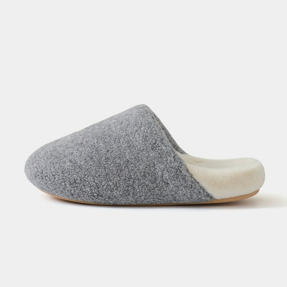 Women's Comfort Clogs - Slip-On Slippers with Artificial short plush for Indoor & Outdoor Wear