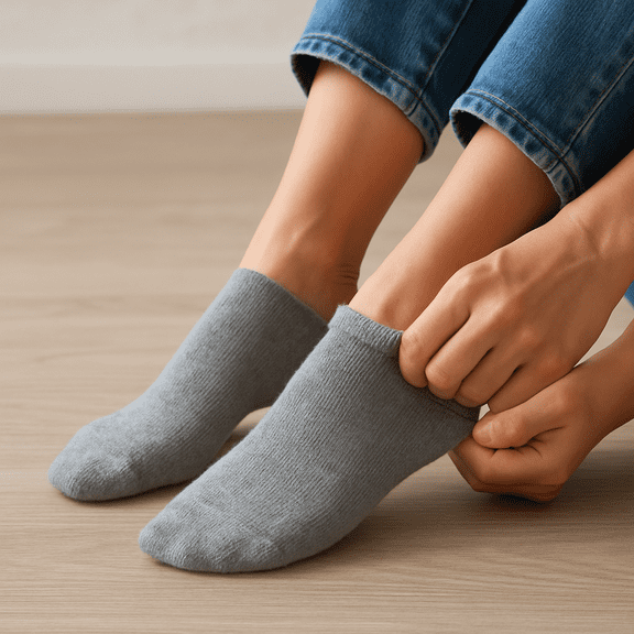 Women's Comfort Cotton Basic Ankle Athletic or Casual Ankle Socks (3,6,12 pack)