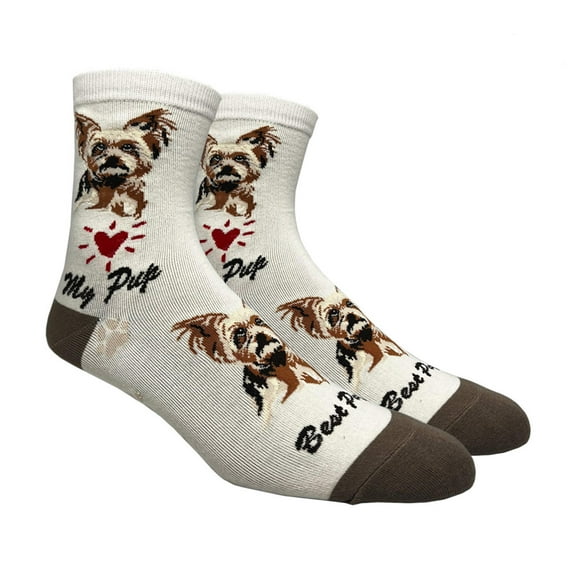 Women's Comfort Cotton Cute Animal Dog Novelty Socks - Yorkshire Terrier , 1 Pair
