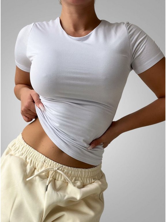 Women's Comfort Cotton T-Shirt, Classic Fit Tees, Double Layered, Short Sleeve