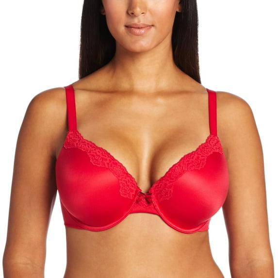 Women's? Comfort Devotion? Extra Coverage T-Shirt Bra, Camera Red-y Rose - 40D