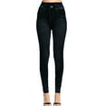 thumbnail image 1 of Women's Comfort with Flex Trouser Leggings For Women Elastic Jeans Leggings Thermal Stripe Print Denim Leggings Tights Yoga Pants Leisure Comfy Dailywear, 1 of 5