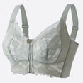thumbnail image 1 of Women's Comfort Front Zip Wireless Bra - Soft Lifting Shaping Adjustable Support Bra for Daily & Fitness Light Green 36, 1 of 8
