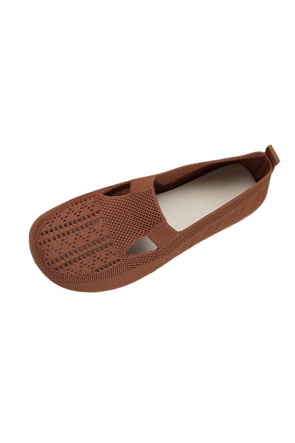 Women's Comfort Heels for Parties & Socials Women's Ballerina On Shoes Non Knitted Trainers Comfortable Breathable Summer Sporty Women Flat Shoes Comfort Shoes
