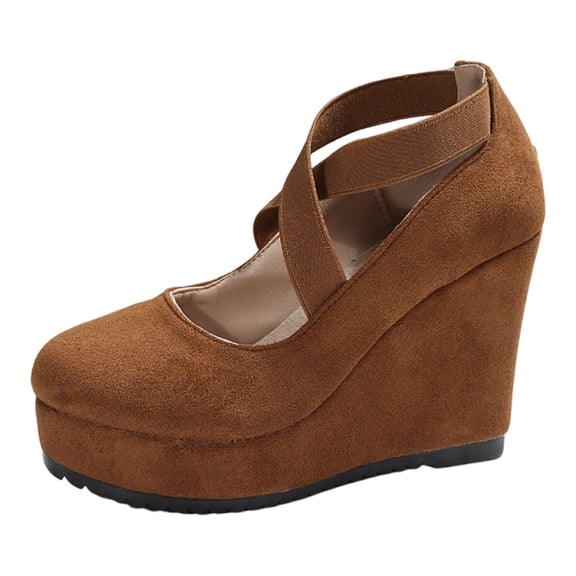 Women's Comfort Heels for Cocktail Parties & Socials Stylish Women's Casual Shoes For Everyday Comfort With On Design And Wedge Heel For All Seasons