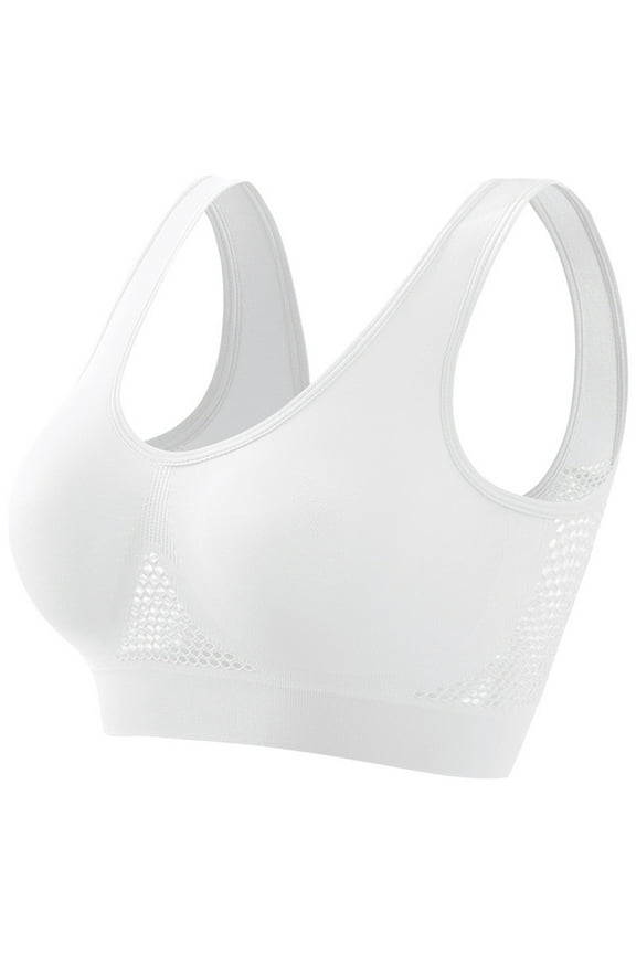 Women's Comfort Seamless Wirefree Sports Bra, Breathable and Suitable for Yoga, Sleep, Workout, Running, with Sexy Backless Lace Design