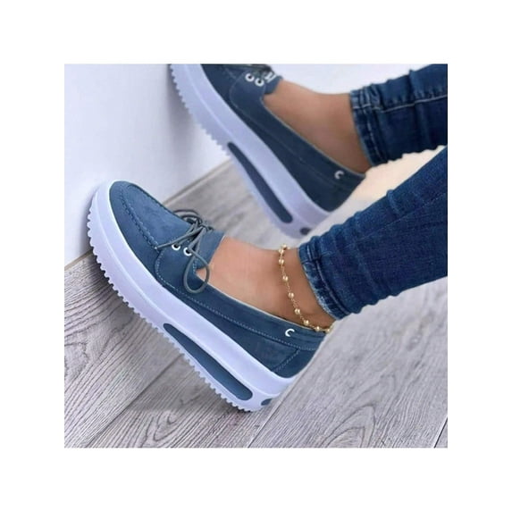 Women’s Comfort Sneakers Soft Moccasin Slip-On for Casual & Work Wear 2026