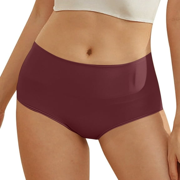 Women's Comfort Solid Color Leak Proof Menstrual Underwear - Absorbent Layers - S-XXL Waist 62-91cm