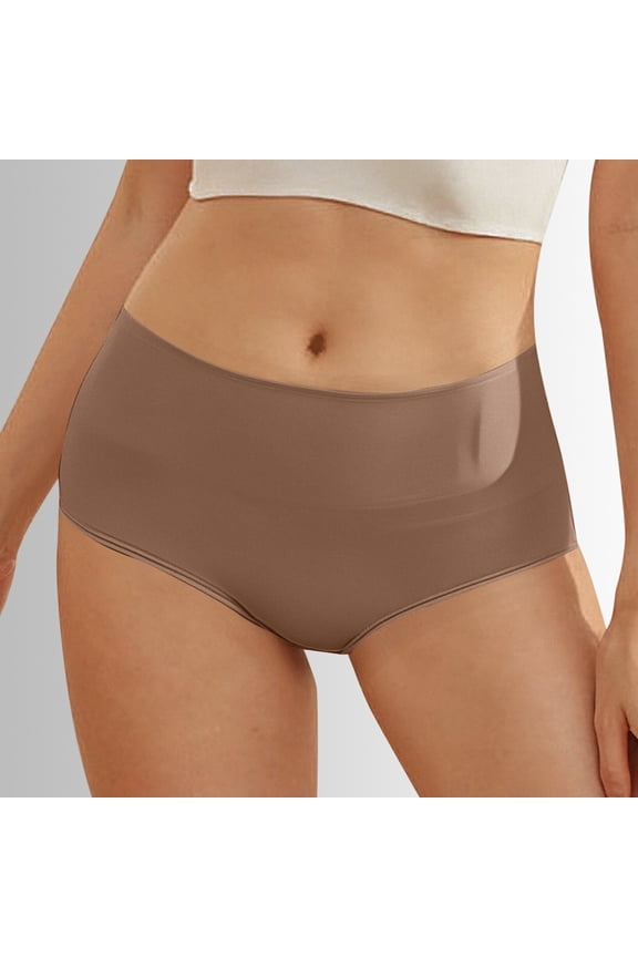 Women's Comfort Solid Color Leak Proof Menstrual Underwear Panties Seamless Non Latex Waist Trainer for Women Nylon Granny Panties plus Size Maternity Underwear under Bump Womens Bikini Panties