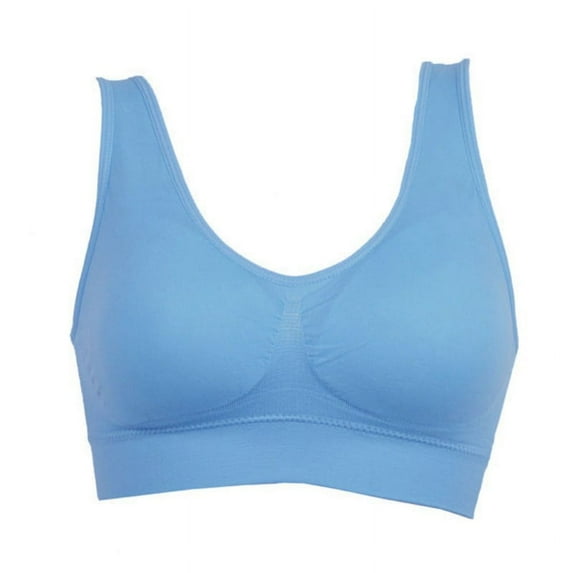 Women's Comfort Sports Bra Low-Impact Activity Sleep Bras with Removable Pads