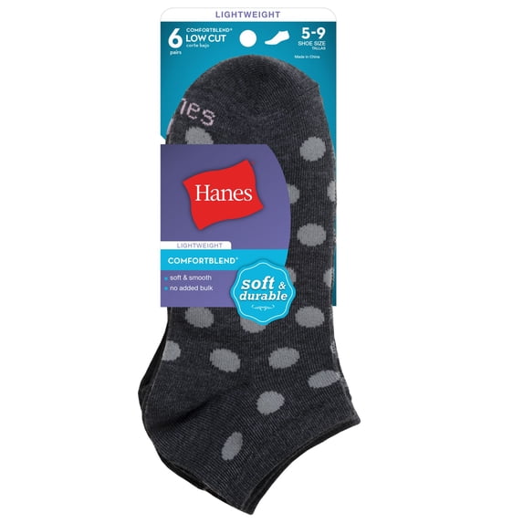 Women's ComfortBlend Lightweight Low Cut Socks - 6 Pair