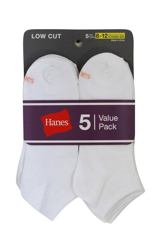 Women's ComfortBlend Lightweight Low Cut Socks - Extended Sizes - 6 Pair