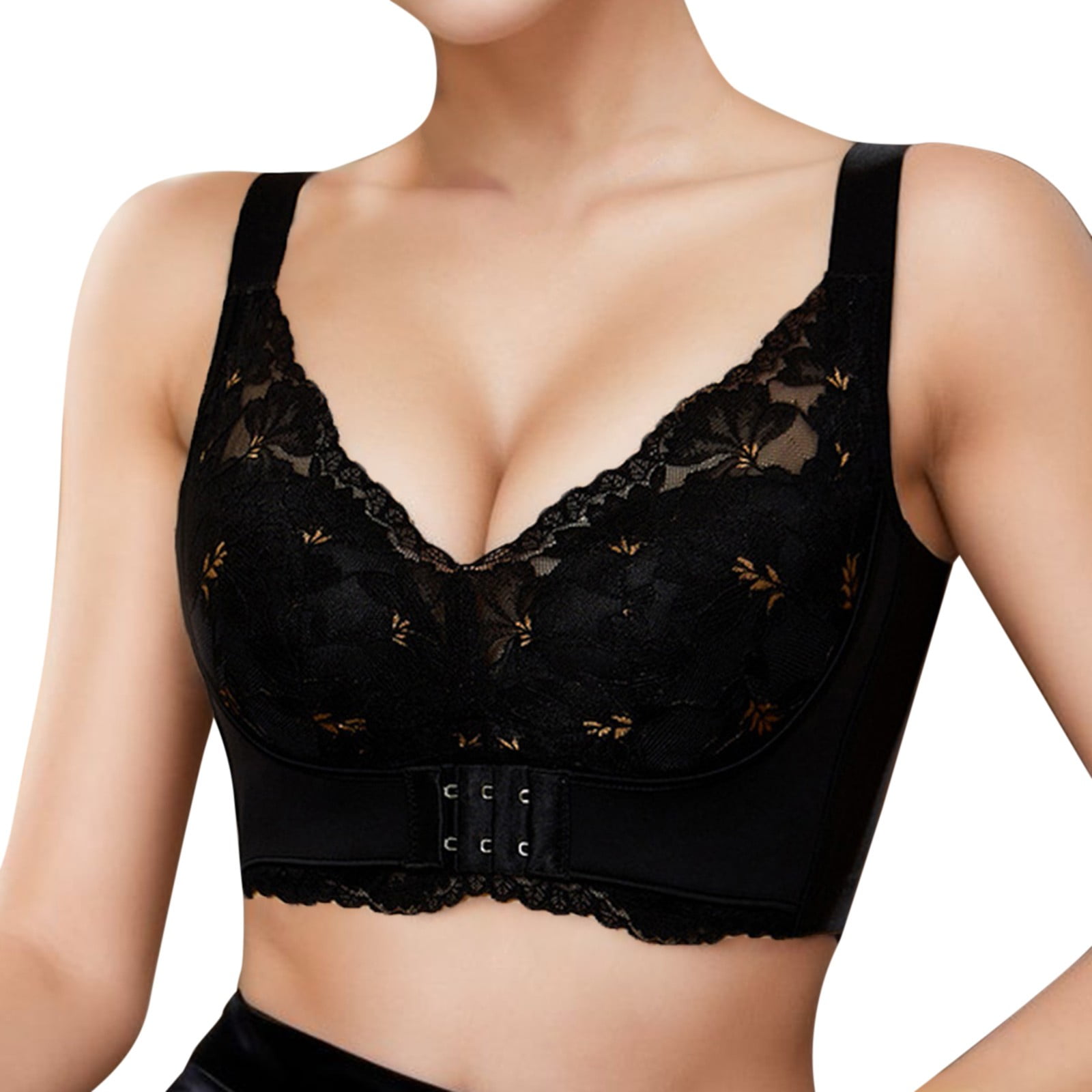 Women's Wide Band Sexy Lace Bras Ultra-Thin Comfortable Adjustable