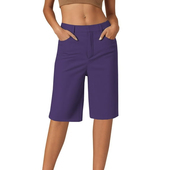 Women's Comfortable Casual Straight High Elastic Twill Five Eighths Leggings Polyester, Multiple Sizes, for Everyday Wear