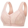 thumbnail image 1 of Women's Comfortable Front Closure Bra with Thin Underwire Ventilated Support for Mature Figures, 1 of 2