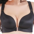 thumbnail image 1 of Women's Comfortable Front Closure Lace Racerback Wire Free Bra, 1 of 8