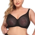 thumbnail image 1 of Women's Bra Daily Sexy Bra Oversized Bra And Seamless Gathered With Steel Rings Adjustable Bra, 1 of 9