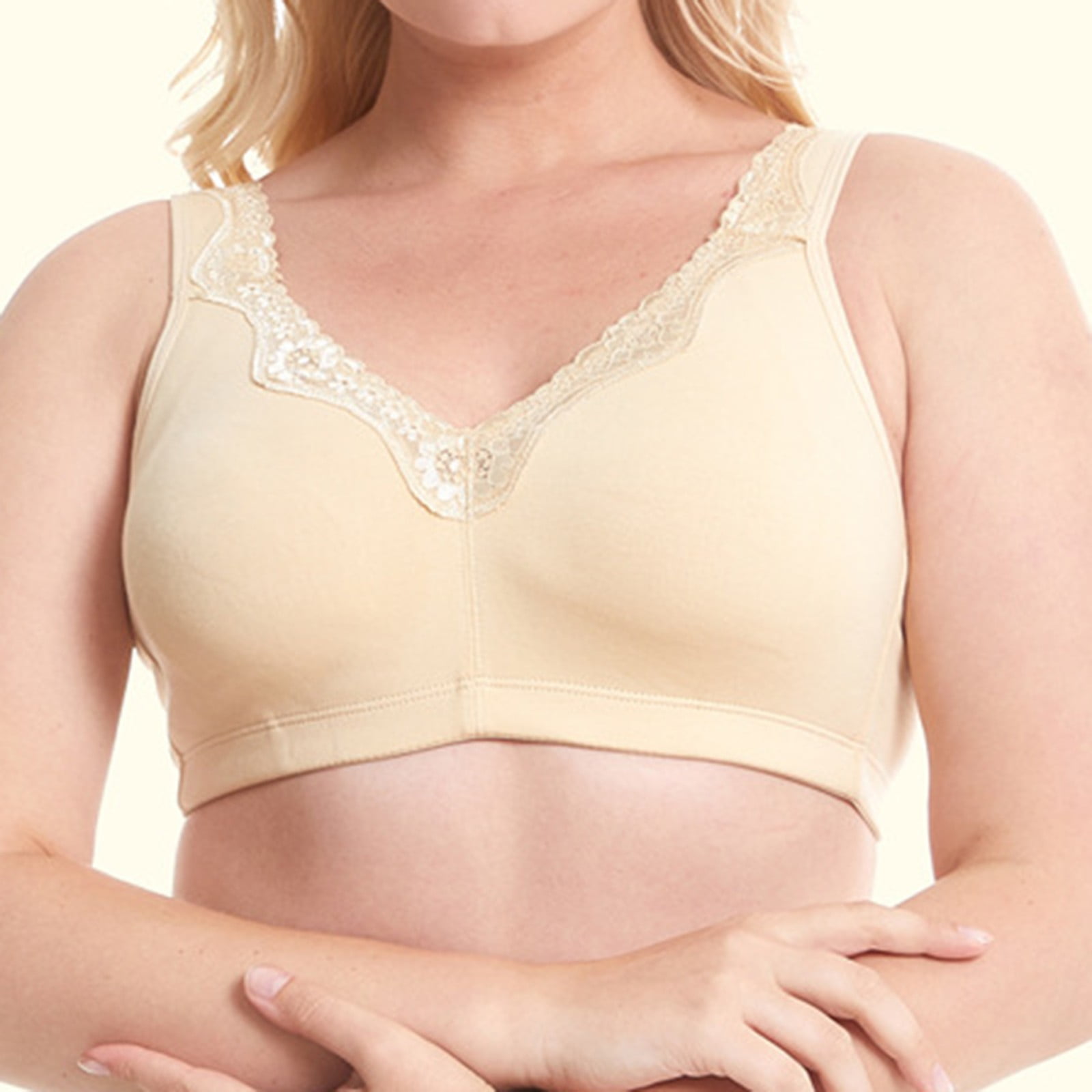 Women's Comfortable Large Size MM Middle and Old Age Lace